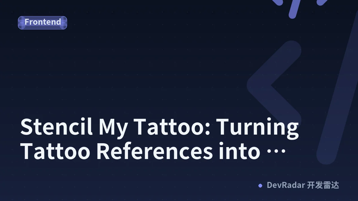 Stencil My Tattoo: Turning Tattoo References into Printable Stencil Drafts with AI