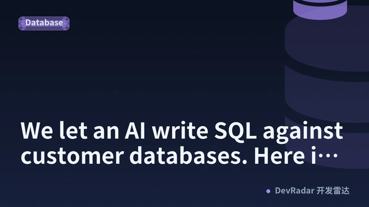 We let an AI write SQL against customer databases. Here is every guardrail, and why prompting is not one.