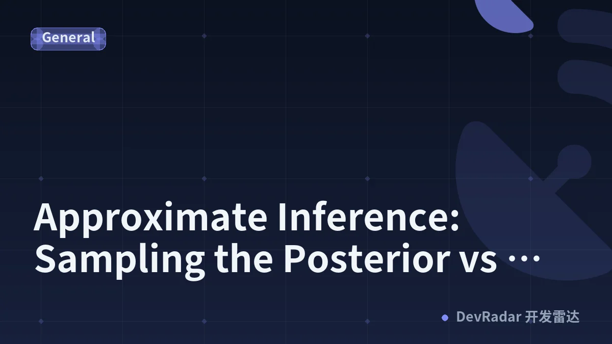 Approximate Inference: Sampling the Posterior vs Optimizing an Approximation
