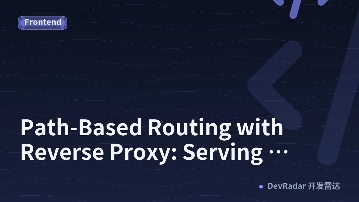 Path-Based Routing with Reverse Proxy: Serving Multiple Websites from One Domain
