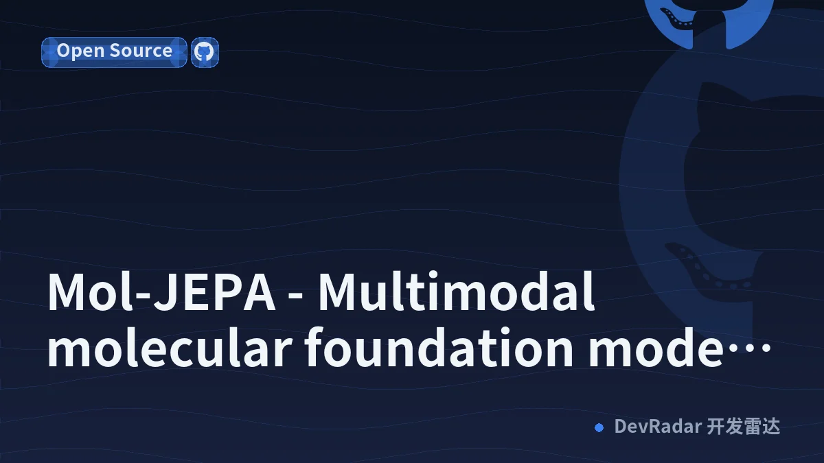 Mol-JEPA - Multimodal molecular foundation model [R]