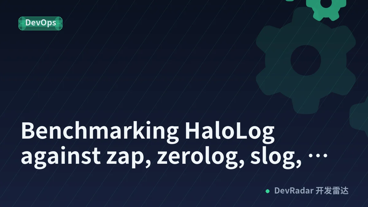 Benchmarking HaloLog against zap, zerolog, slog, logrus, and phuslu/log: 23.9 ns/op