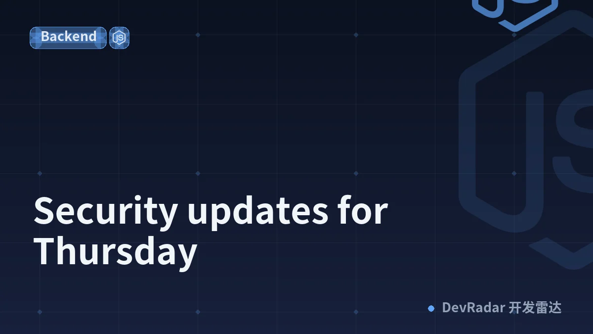 Security updates for Thursday