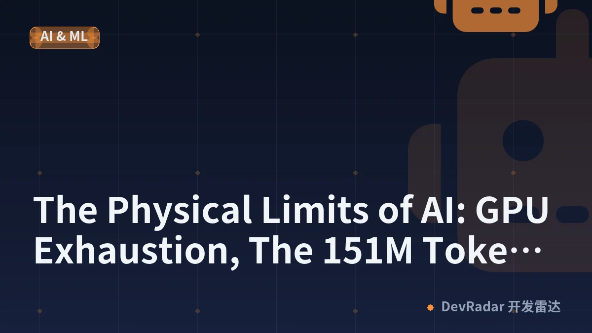 The Physical Limits of AI: GPU Exhaustion, The 151M Token Heist, and The 38GW Power Wall