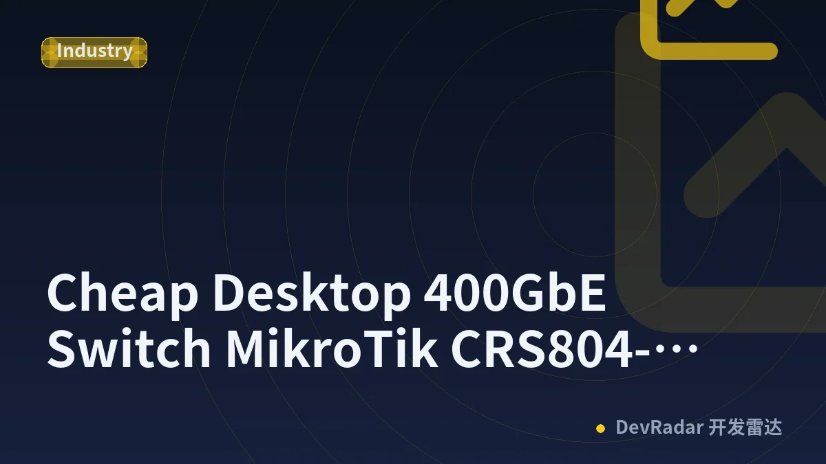 Cheap Desktop 400GbE Switch MikroTik CRS804-4DDQ-HRM Review