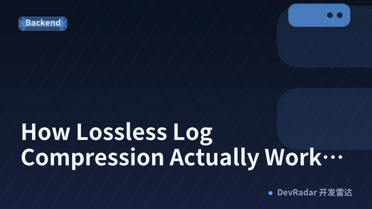 How Lossless Log Compression Actually Works: Schema-Aware Encoding vs. gzip/zstd