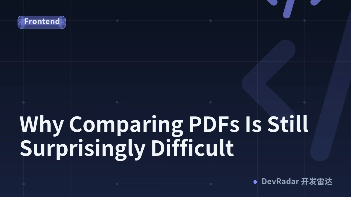 Why Comparing PDFs Is Still Surprisingly Difficult