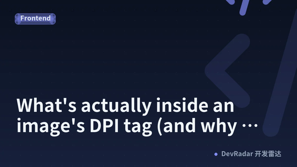 What's actually inside an image's DPI tag (and why changing it is lossless)