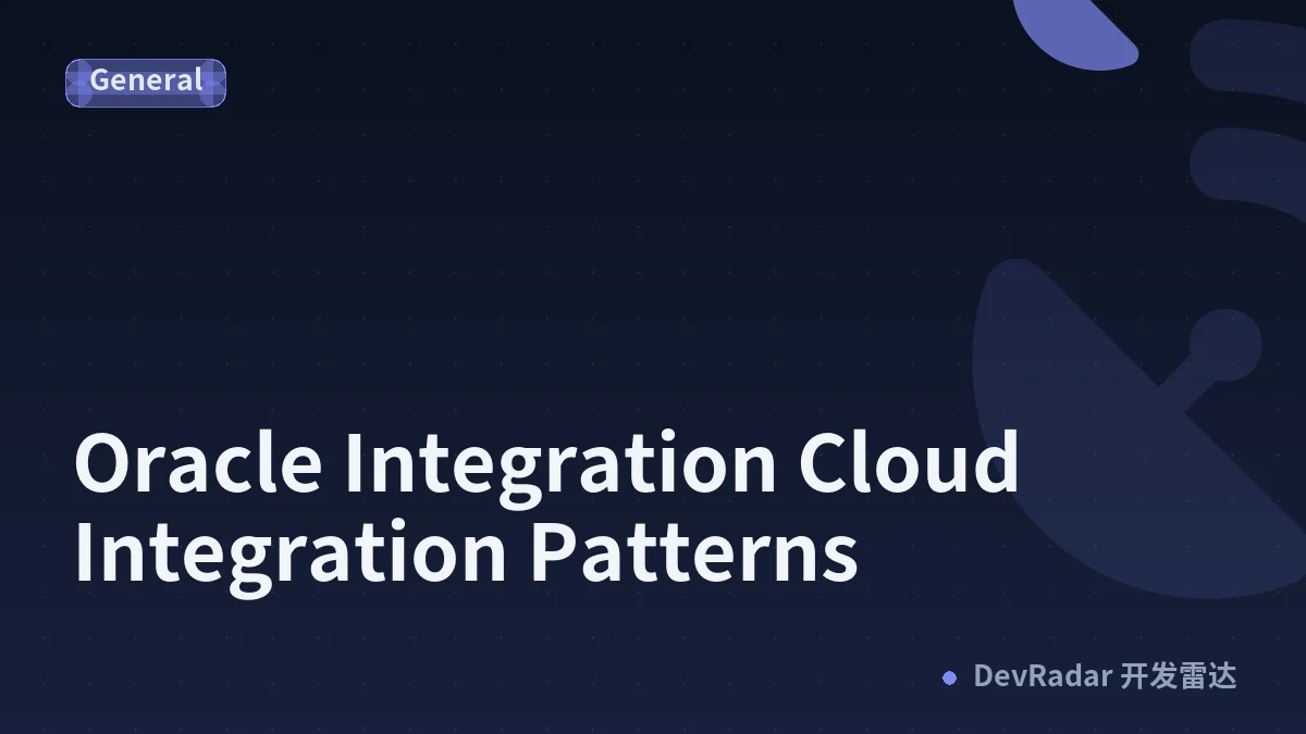 Oracle Integration Cloud Integration Patterns