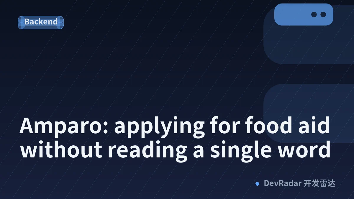 Amparo: applying for food aid without reading a single word