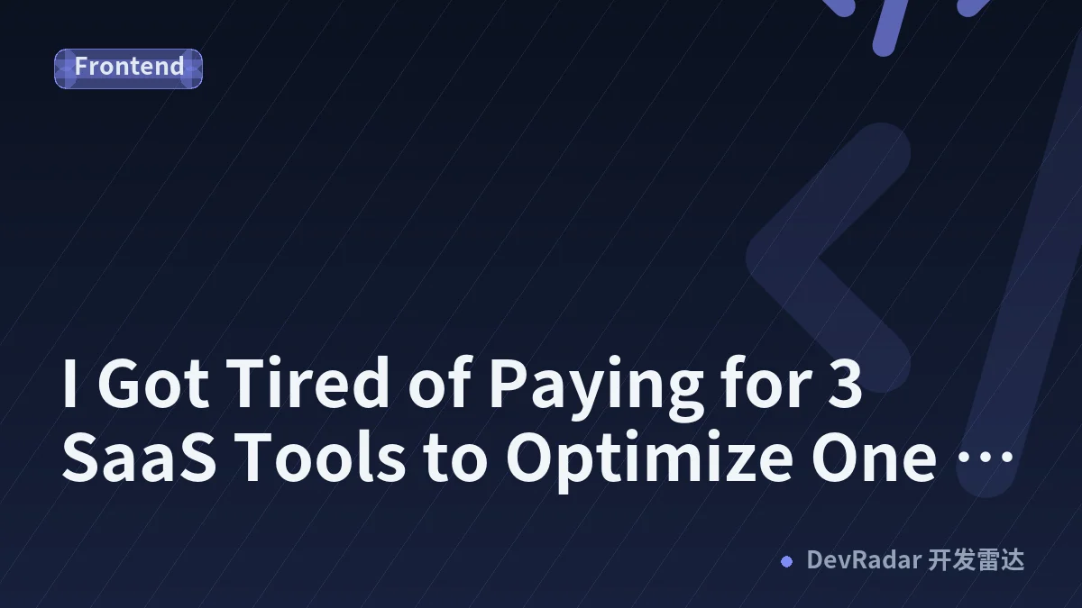 I Got Tired of Paying for 3 SaaS Tools to Optimize One Website — So I Built Plyxo