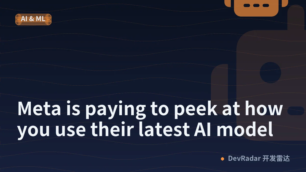 Meta is paying to peek at how you use their latest AI model
