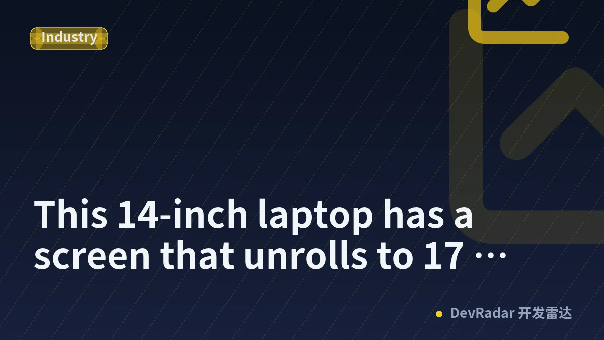 This 14-inch laptop has a screen that unrolls to 17 inches