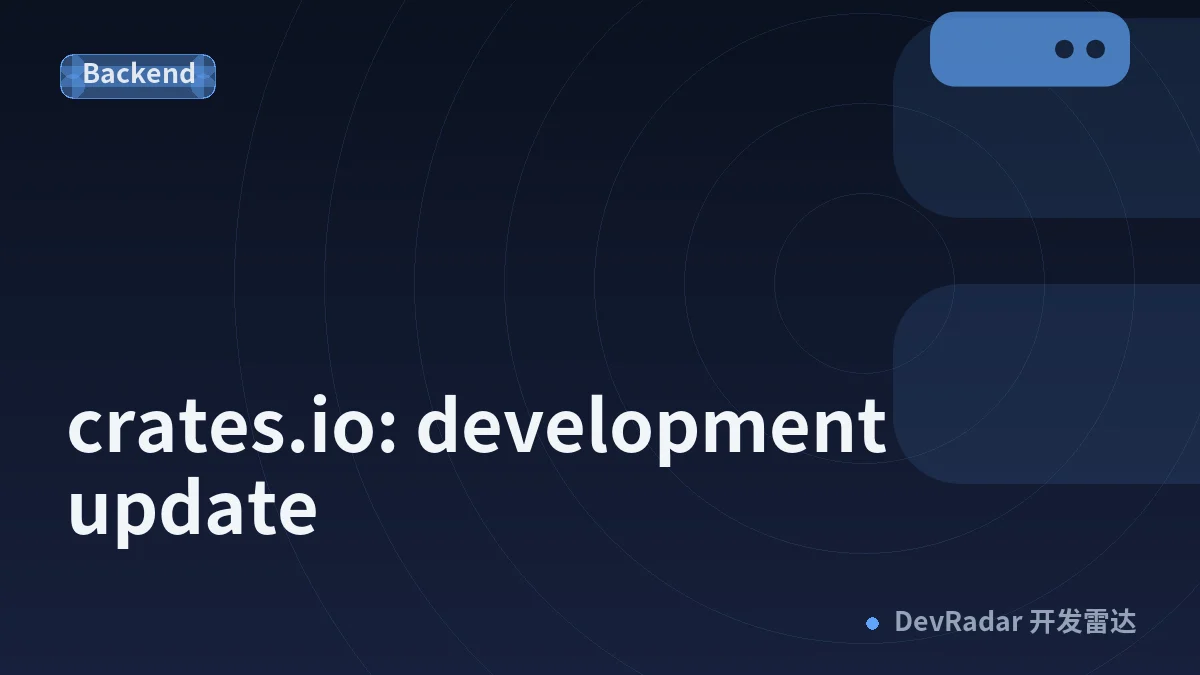 crates.io: development update