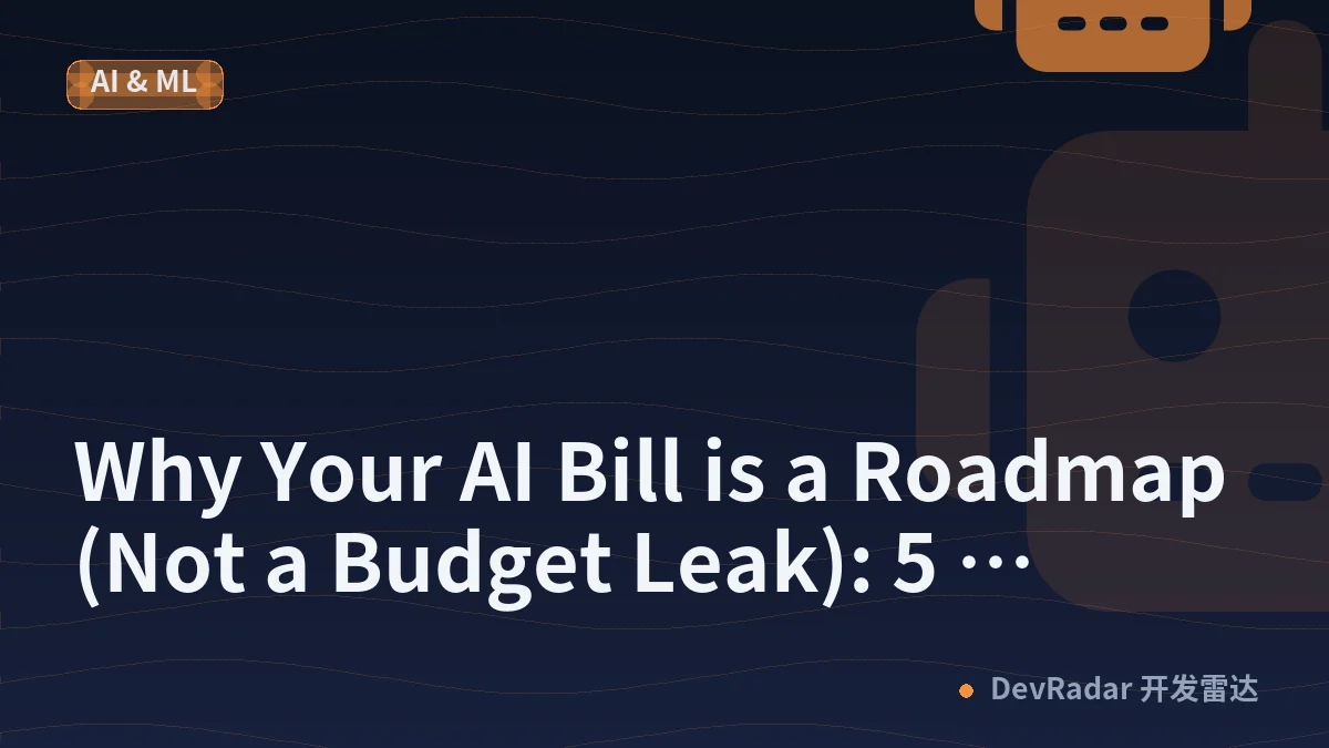 Why Your AI Bill is a Roadmap (Not a Budget Leak): 5 Surprising Lessons from the Frontlines of Tokenomics