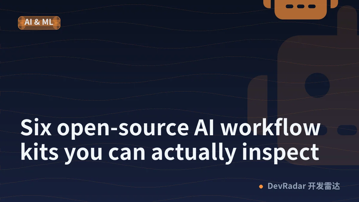 Six open-source AI workflow kits you can actually inspect