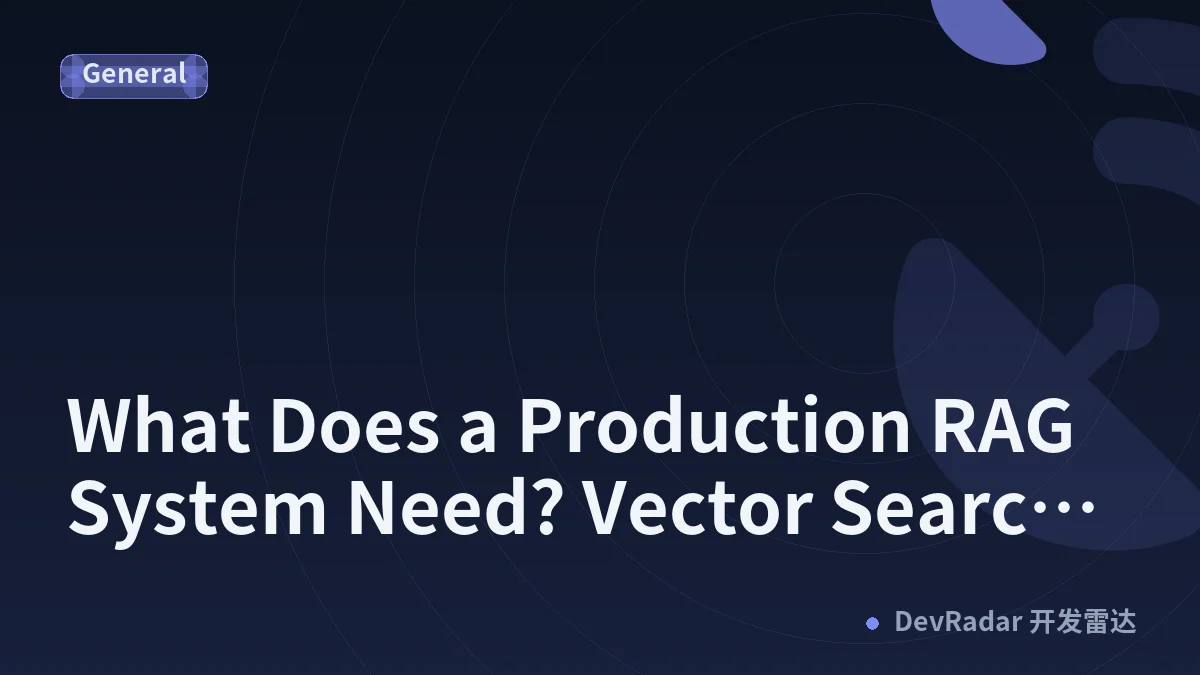 What Does a Production RAG System Need? Vector Search, Chunking, Guardrails, and Cost Controls