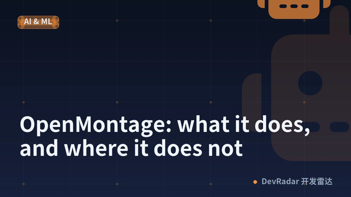 OpenMontage: what it does, and where it does not