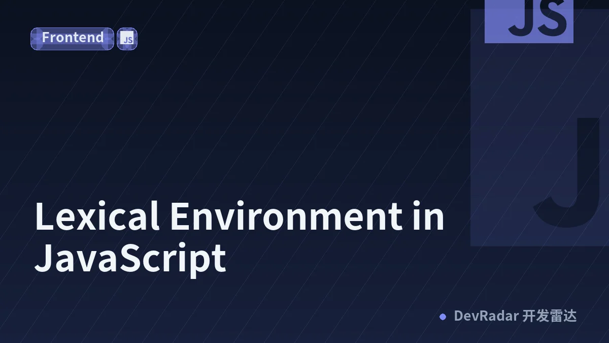 Lexical Environment in JavaScript