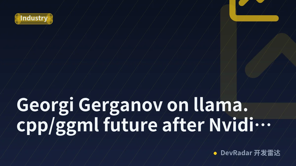Georgi Gerganov on llama.cpp/ggml future after Nvidia acquisition of HuggingFace