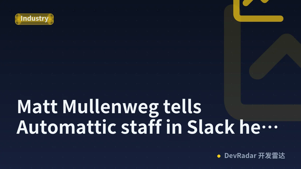 Matt Mullenweg tells Automattic staff in Slack he's back in control after ouster