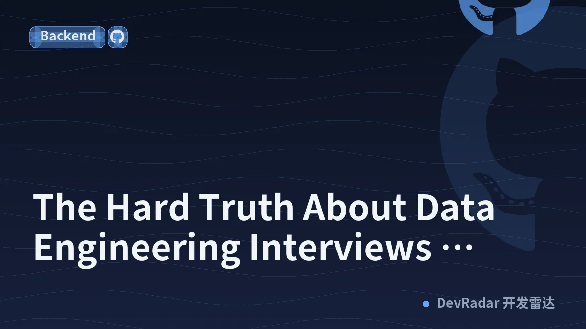 The Hard Truth About Data Engineering Interviews Nobody Tells You