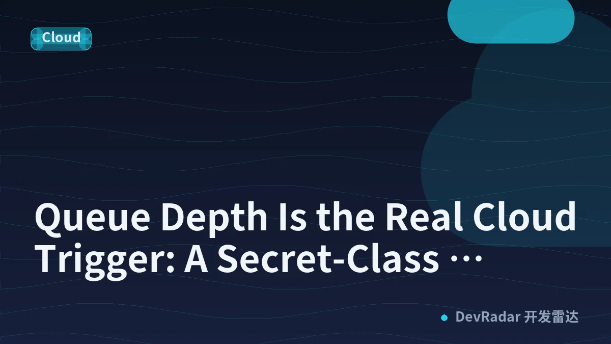 Queue Depth Is the Real Cloud Trigger: A Secret-Class Overflow Router