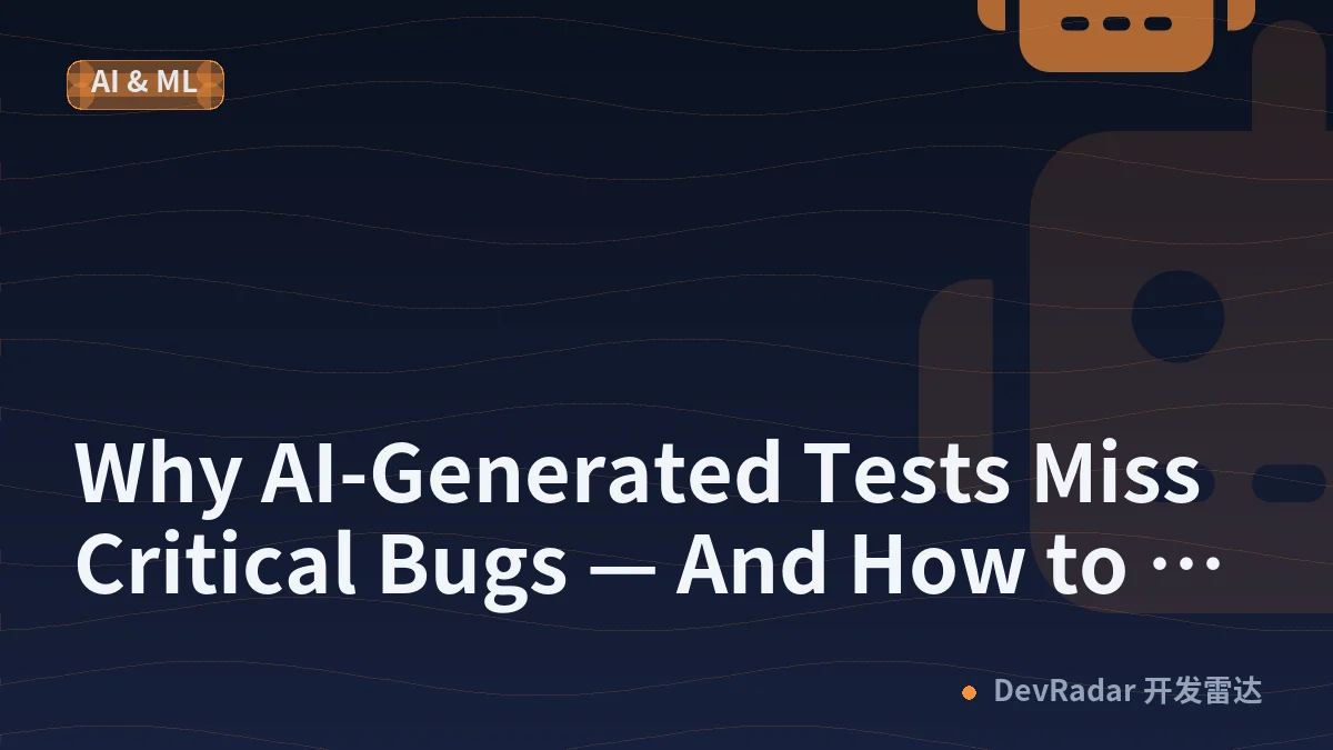 Why AI-Generated Tests Miss Critical Bugs — And How to Catch Them Before Production