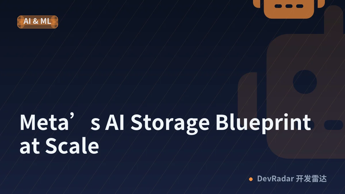 Meta’s AI Storage Blueprint at Scale