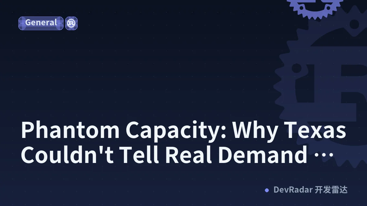 Phantom Capacity: Why Texas Couldn't Tell Real Demand From Noise