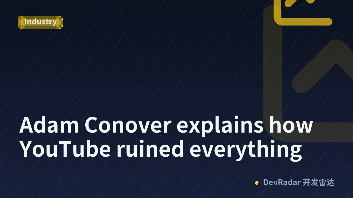 Adam Conover explains how YouTube ruined everything