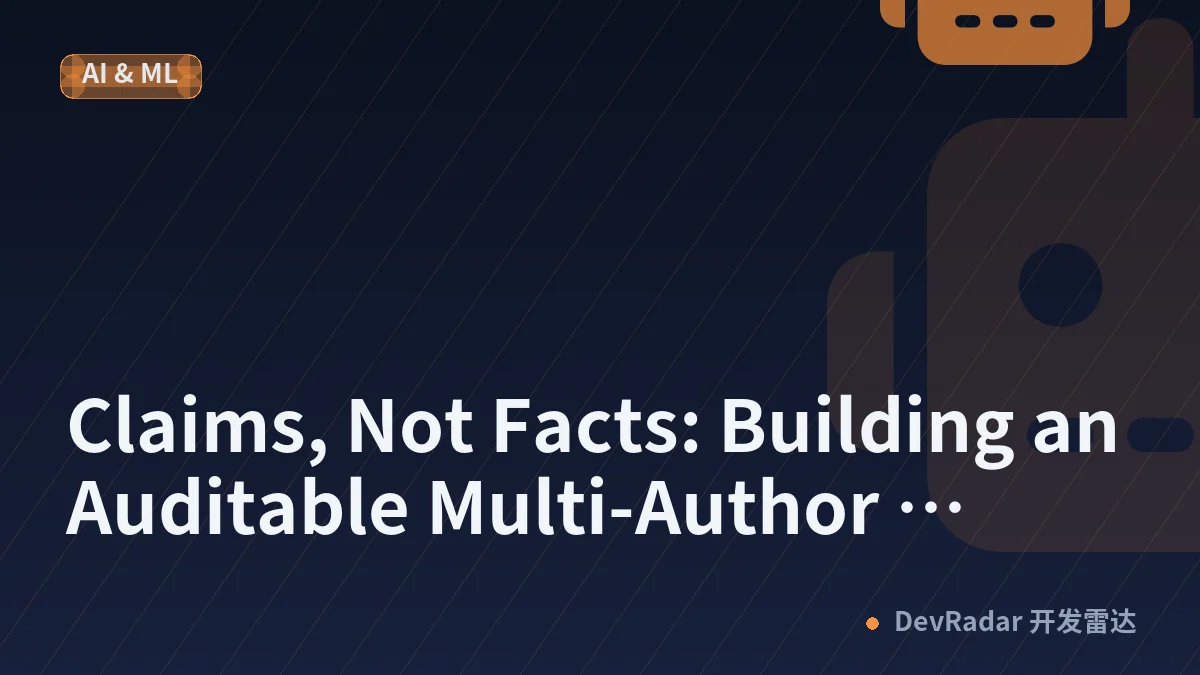 Claims, Not Facts: Building an Auditable Multi-Author Record for a House