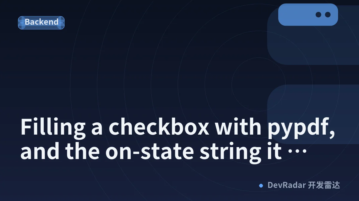 Filling a checkbox with pypdf, and the on-state string it never validates