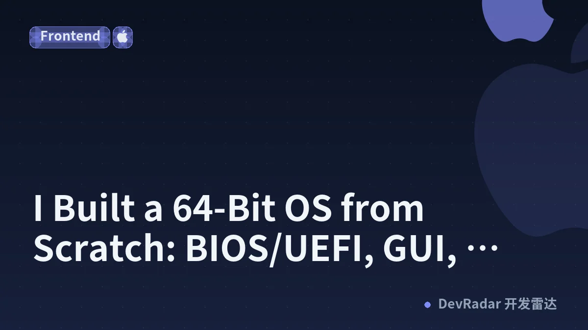 I Built a 64-Bit OS from Scratch: BIOS/UEFI, GUI, Networking, a Browser, and DOOM