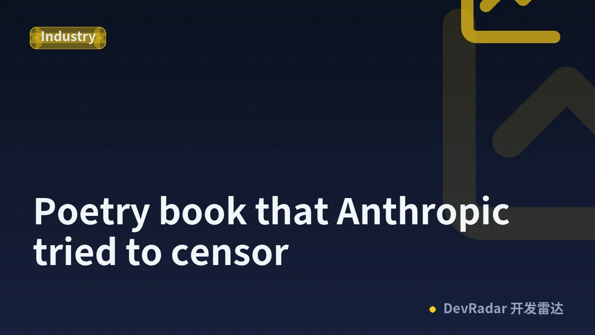 Poetry book that Anthropic tried to censor
