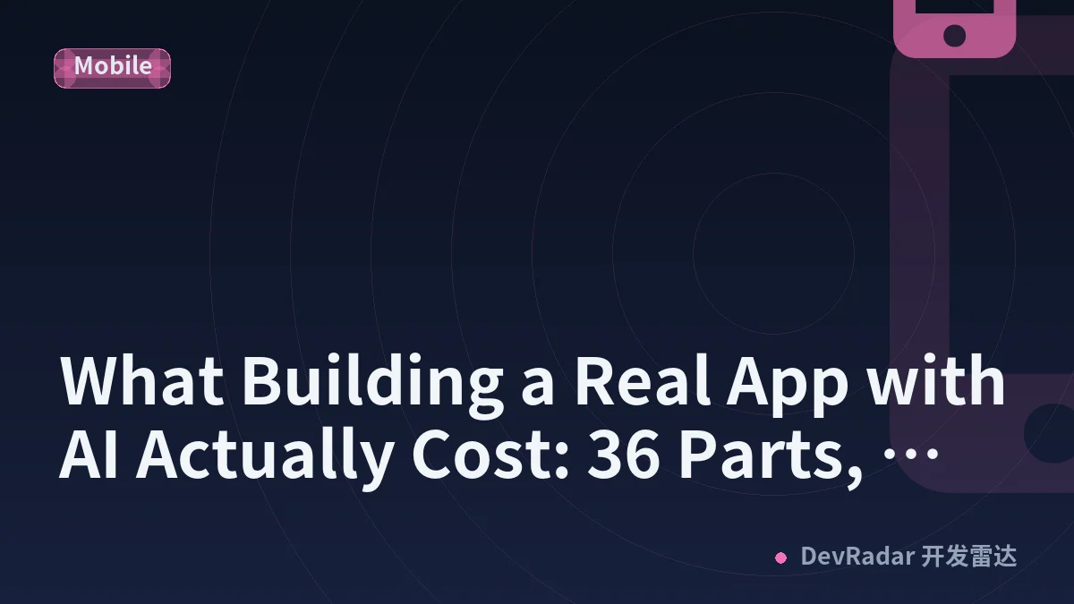 What Building a Real App with AI Actually Cost: 36 Parts, Three Seasons, About $17