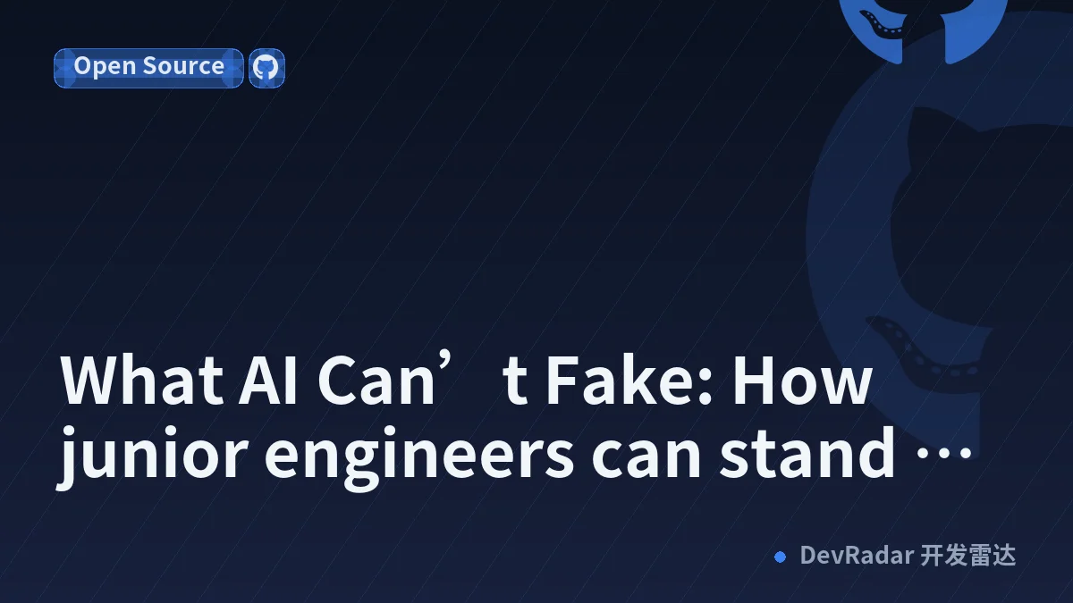 What AI Can’t Fake: How junior engineers can stand out in the age of AI