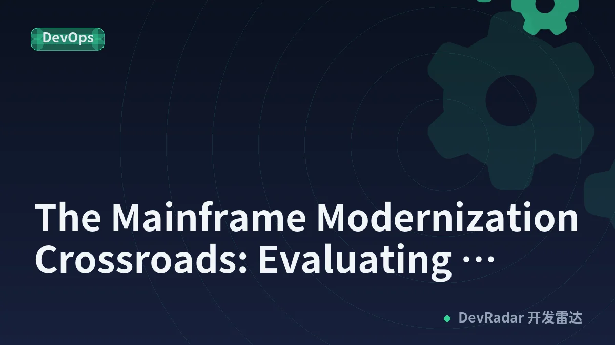 The Mainframe Modernization Crossroads: Evaluating Proprietary GenAI Abstraction vs. Open DevOps Architecture