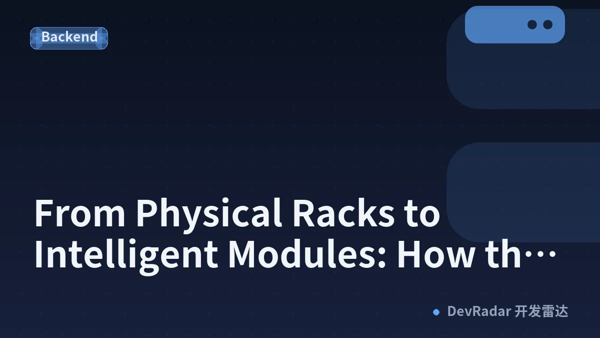 From Physical Racks to Intelligent Modules: How the Meaning of Infrastructure Has Fundamentally Shifted