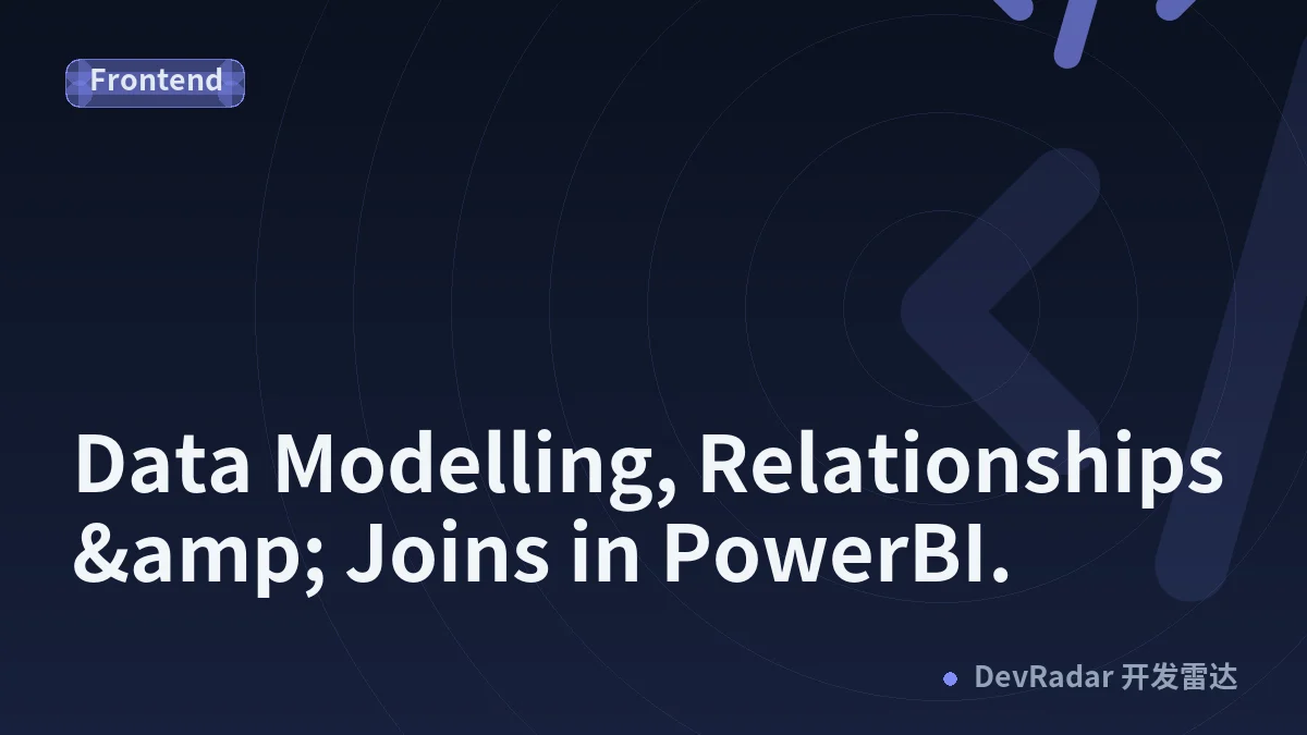Data Modelling, Relationships &amp; Joins in PowerBI.
