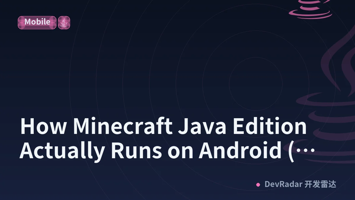 How Minecraft Java Edition Actually Runs on Android (JVM, Vulkan, and the Zink Translation Layer)