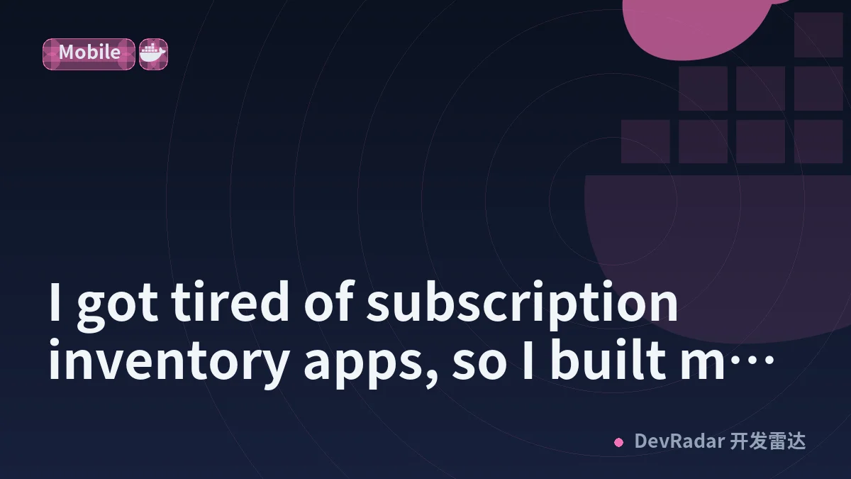 I got tired of subscription inventory apps, so I built my own self-hosted NFC/barcode tracker (Flutter + Docker/QNAP)
