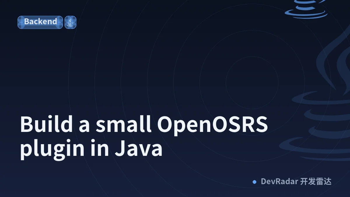 Build a small OpenOSRS plugin in Java