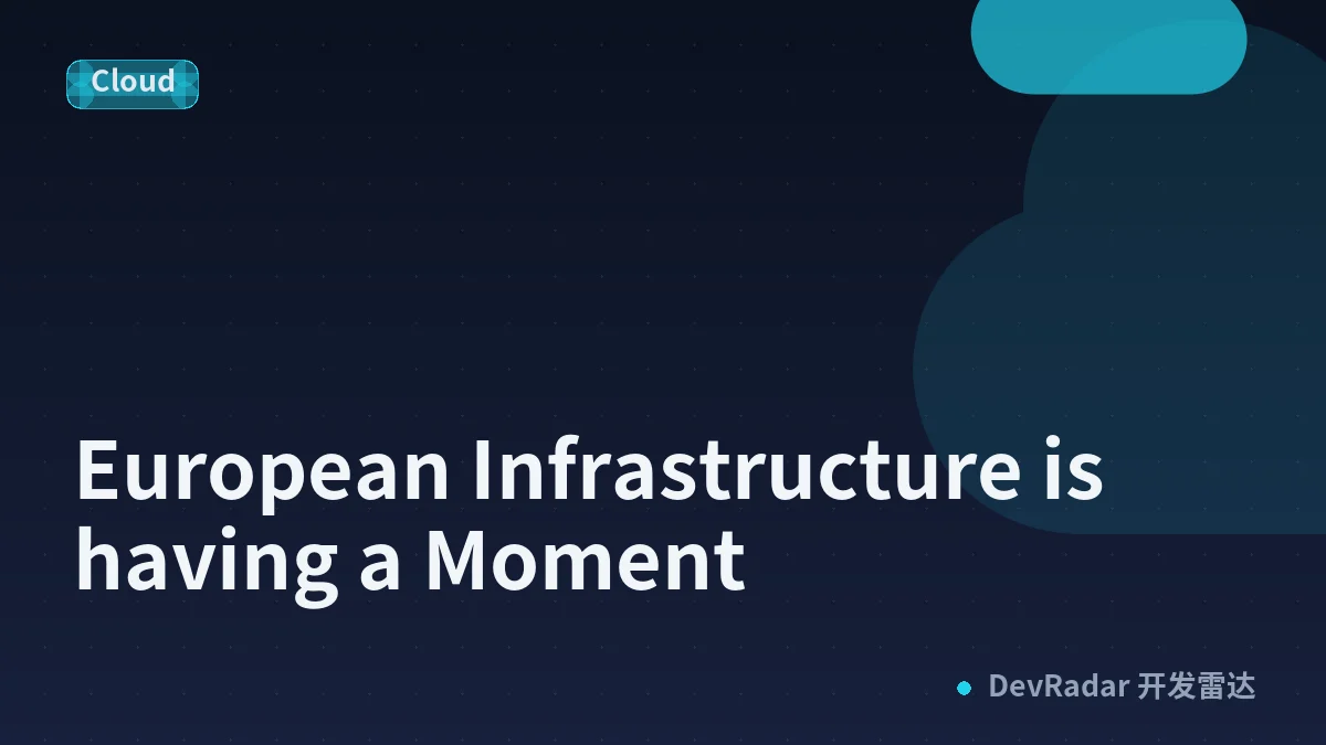 European Infrastructure is having a Moment