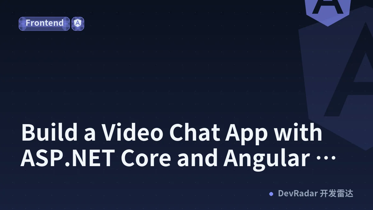 Build a Video Chat App with ASP.NET Core and Angular using Twilio Video