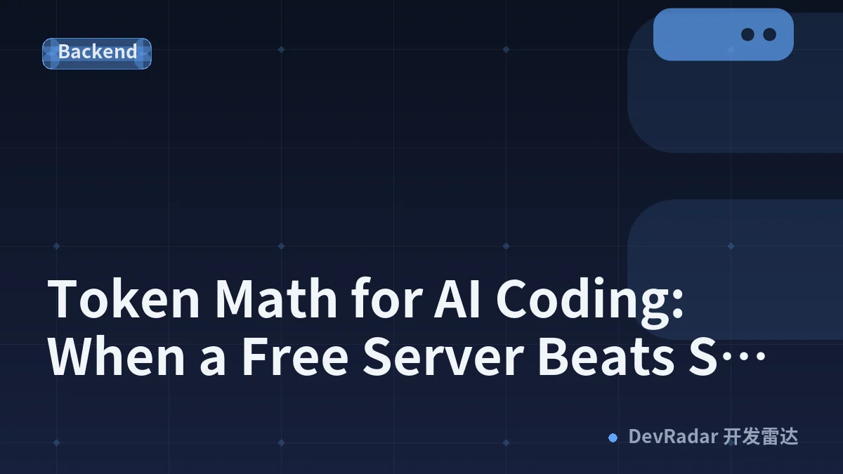 Token Math for AI Coding: When a Free Server Beats Self-Hosting