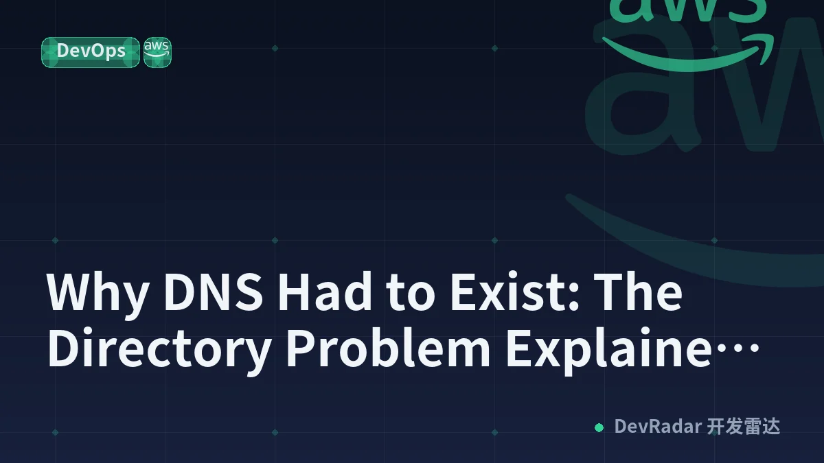 Why DNS Had to Exist: The Directory Problem Explained From First Principles