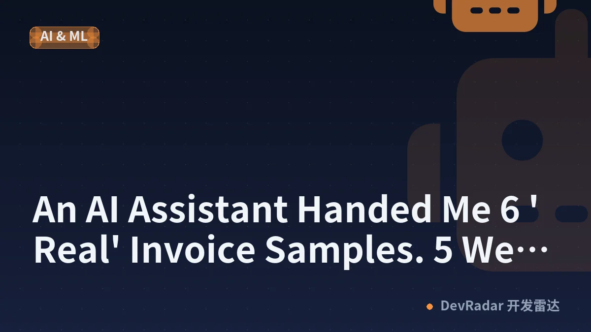 An AI Assistant Handed Me 6 'Real' Invoice Samples. 5 Were Completely Made Up