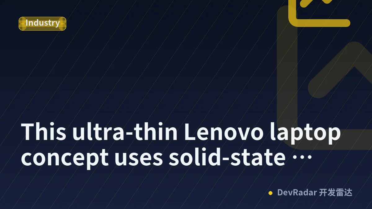 This ultra-thin Lenovo laptop concept uses solid-state cooling